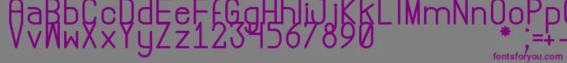 AbstrecFontTfb Font – Purple Fonts on Gray Background