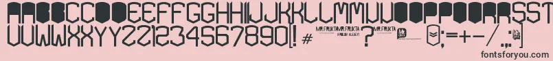 KardonBlack Font – Black Fonts on Pink Background