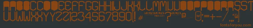 KardonBlack Font – Brown Fonts on Black Background