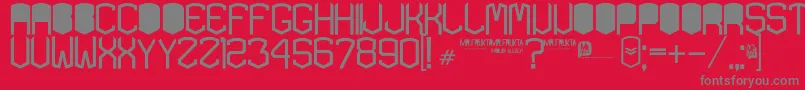KardonBlack Font – Gray Fonts on Red Background