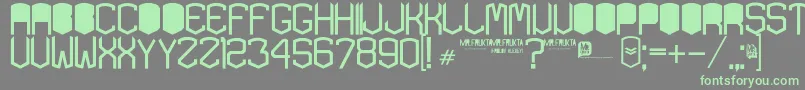 KardonBlack Font – Green Fonts on Gray Background