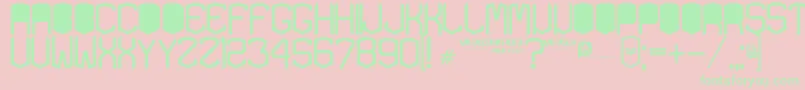 KardonBlack Font – Green Fonts on Pink Background