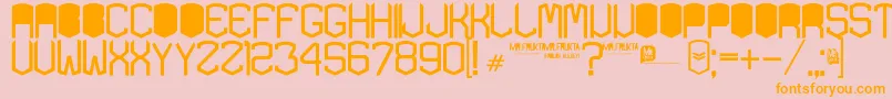 KardonBlack Font – Orange Fonts on Pink Background