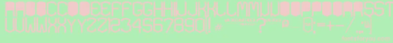 KardonBlack Font – Pink Fonts on Green Background