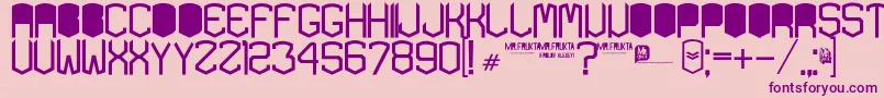 KardonBlack Font – Purple Fonts on Pink Background