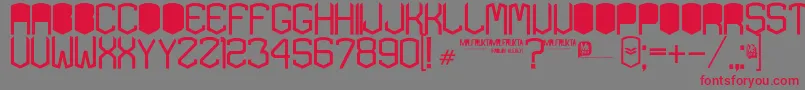 KardonBlack Font – Red Fonts on Gray Background