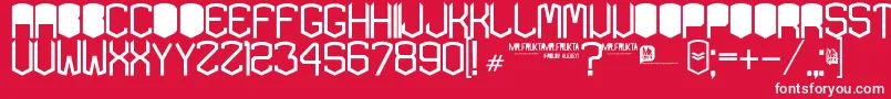 KardonBlack Font – White Fonts on Red Background