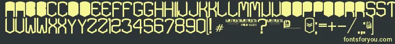 Шрифт KardonBlack – жёлтые шрифты на чёрном фоне
