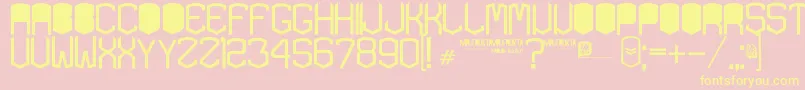 KardonBlack Font – Yellow Fonts on Pink Background