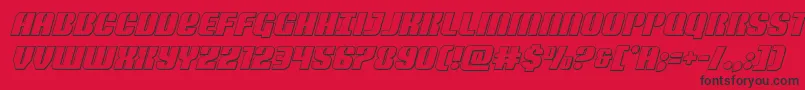 Nightwraithoutital Font – Black Fonts on Red Background