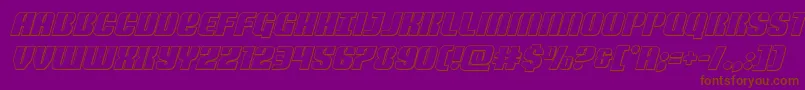 Lisätietoja Nightwraithoutital-fontista Nightwraithoutital-fontti – ruskeat fontit violetilla taustalla