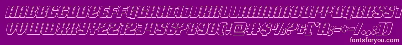 Nightwraithoutital Font – Pink Fonts on Purple Background