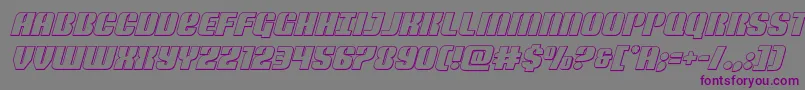 Nightwraithoutital Font – Purple Fonts on Gray Background