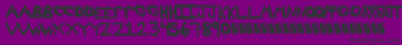 Fireproof Font – Black Fonts on Purple Background