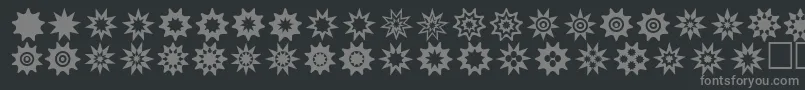Starthings3 Font – Gray Fonts on Black Background