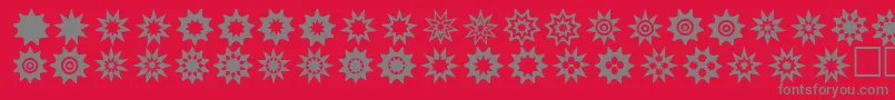 Starthings3 Font – Gray Fonts on Red Background