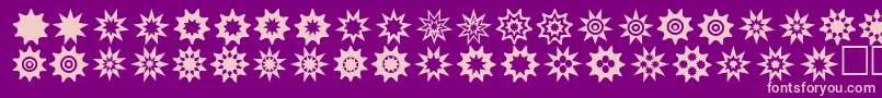 Starthings3 Font – Pink Fonts on Purple Background
