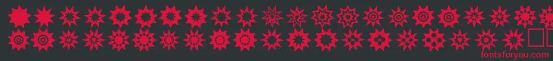 Starthings3 Font – Red Fonts on Black Background