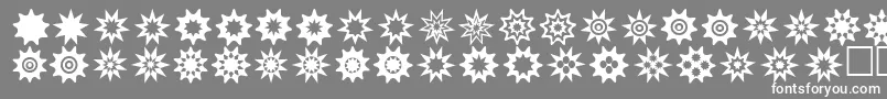 Starthings3 Font – White Fonts on Gray Background