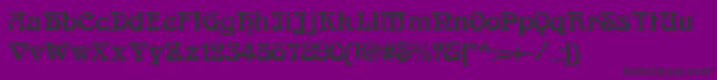 Arabiar Font – Black Fonts on Purple Background