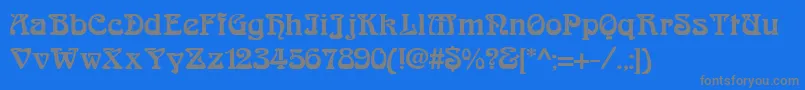 Arabiar Font – Gray Fonts on Blue Background