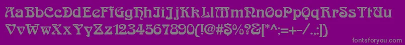 Arabiar Font – Gray Fonts on Purple Background