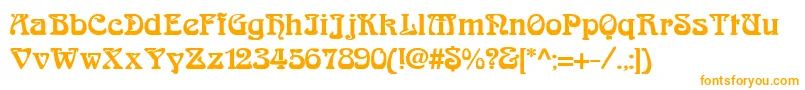 Arabiar Font – Orange Fonts on White Background