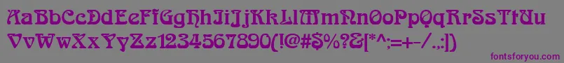 Arabiar Font – Purple Fonts on Gray Background