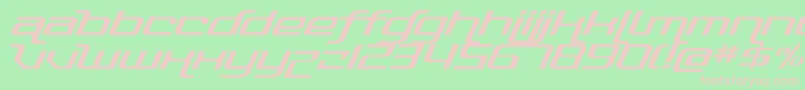 PhotonicaRegular Font – Pink Fonts on Green Background