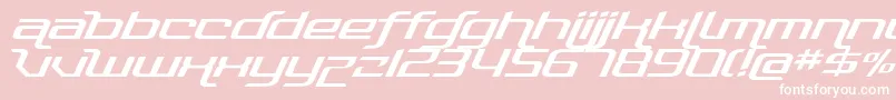 PhotonicaRegular Font – White Fonts on Pink Background