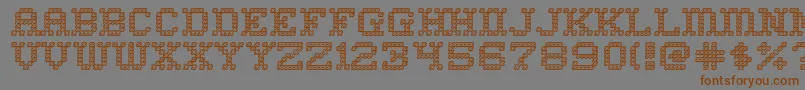 Homesweo Font – Brown Fonts on Gray Background