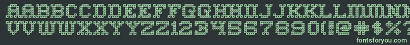 Homesweo Font – Green Fonts on Black Background