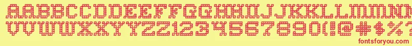 Homesweo Font – Red Fonts on Yellow Background