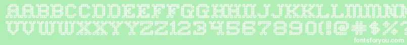Homesweo Font – White Fonts on Green Background