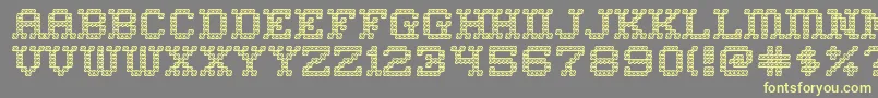 Homesweo Font – Yellow Fonts on Gray Background