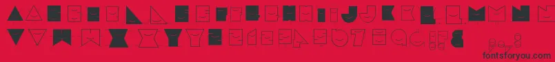 Speciale Font – Black Fonts on Red Background