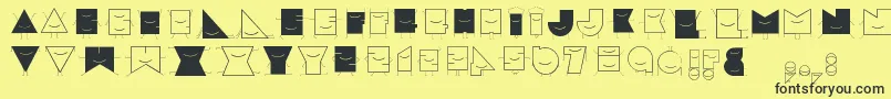 Speciale Font – Black Fonts on Yellow Background