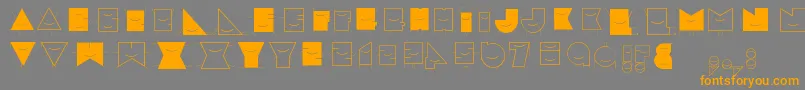 Speciale Font – Orange Fonts on Gray Background