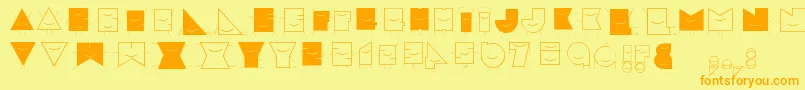Speciale Font – Orange Fonts on Yellow Background