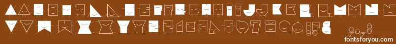 Speciale Font – White Fonts on Brown Background