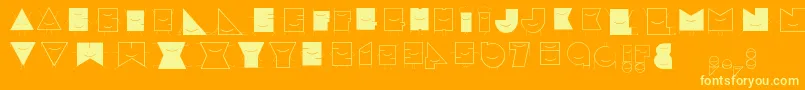 Speciale Font – Yellow Fonts on Orange Background