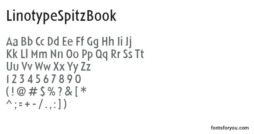 Шрифт LinotypeSpitzBook – алфавит, цифры, специальные символы