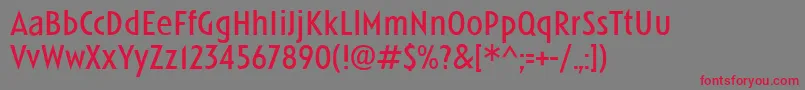 LinotypeSpitzBook Font – Red Fonts on Gray Background