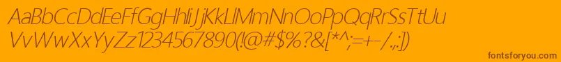 Más sobre la fuente HomizioNovaLightItalic fuente HomizioNovaLightItalic – Fuentes Marrones Sobre Fondo Naranja