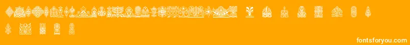 Henmanpictone Font – White Fonts on Orange Background