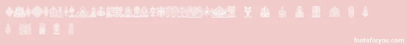 Henmanpictone Font – White Fonts on Pink Background