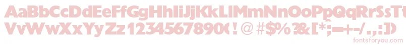 GrandeurRegular Font – Pink Fonts on White Background