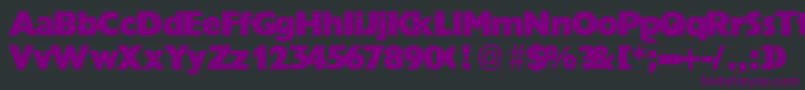 GrandeurRegular Font – Purple Fonts on Black Background