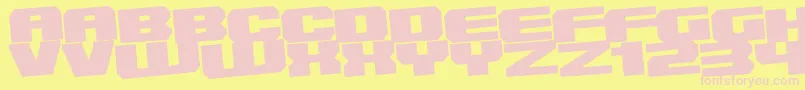 Inner Font – Pink Fonts on Yellow Background