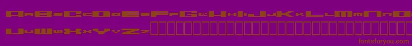 Шрифт Zerodegrees – коричневые шрифты на фиолетовом фоне